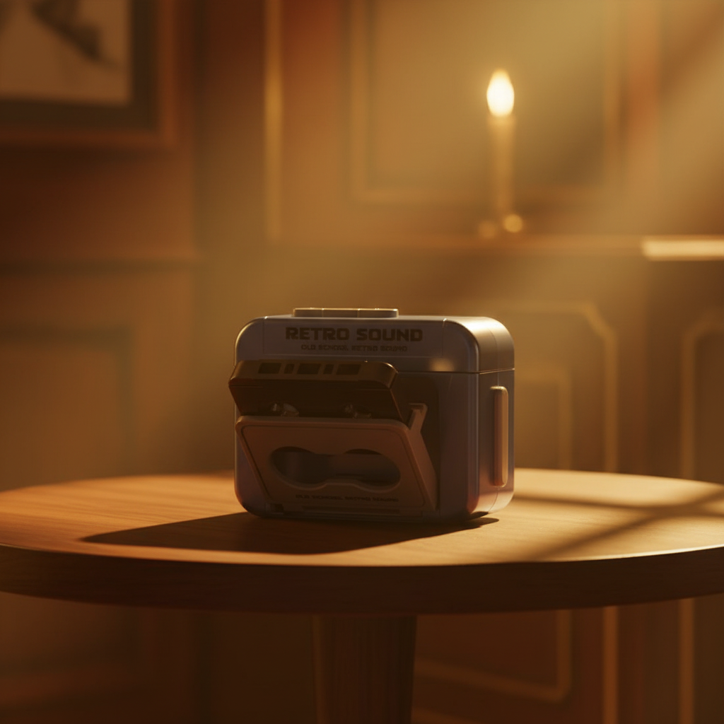 Cinematic Retro Cassette Player
